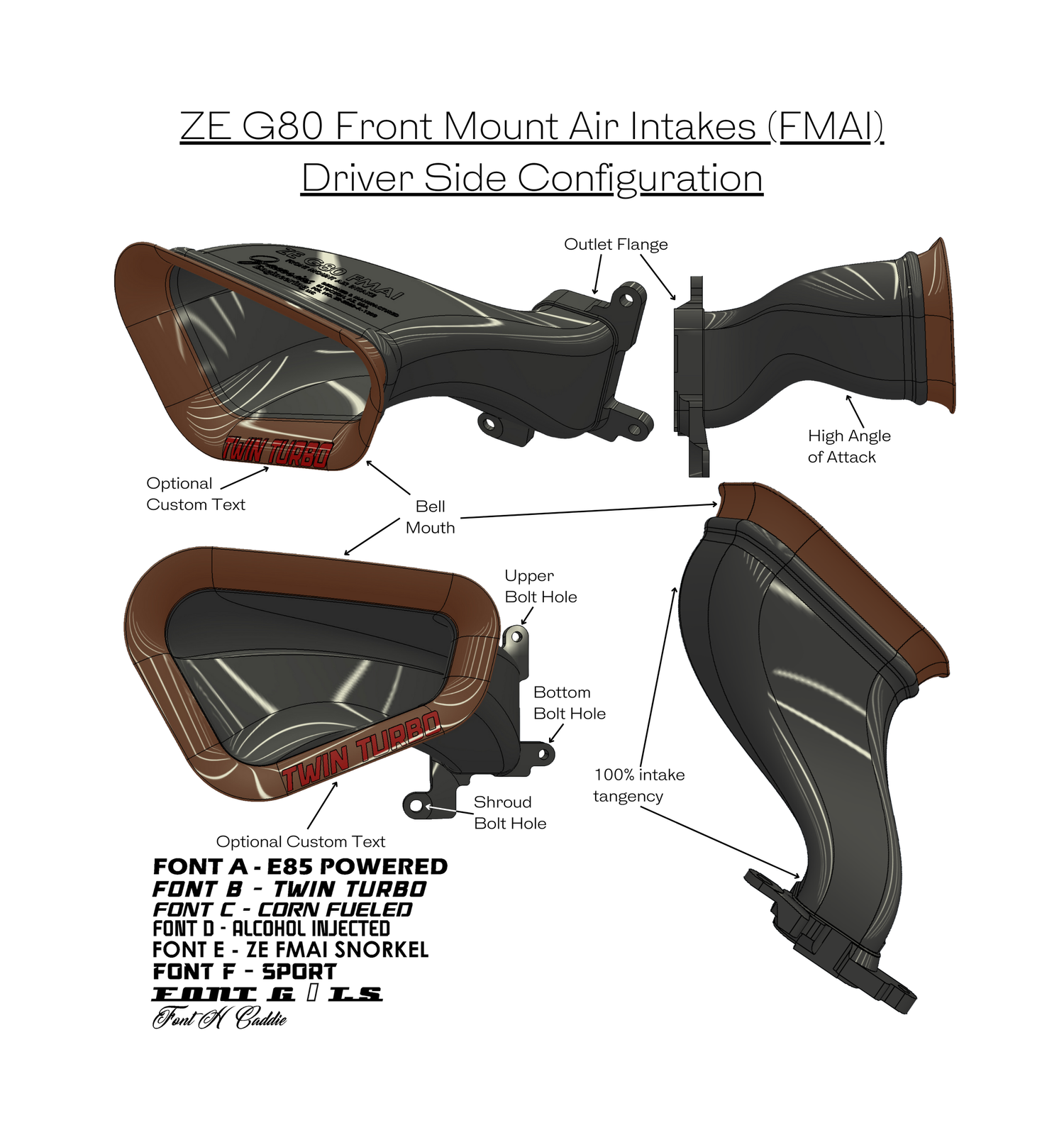 G80 FMAI's / G80 Sport Front Mount Air Intakes 🚗💨 / G80 Snorkels